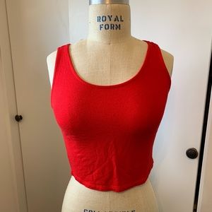 Red Crop Top